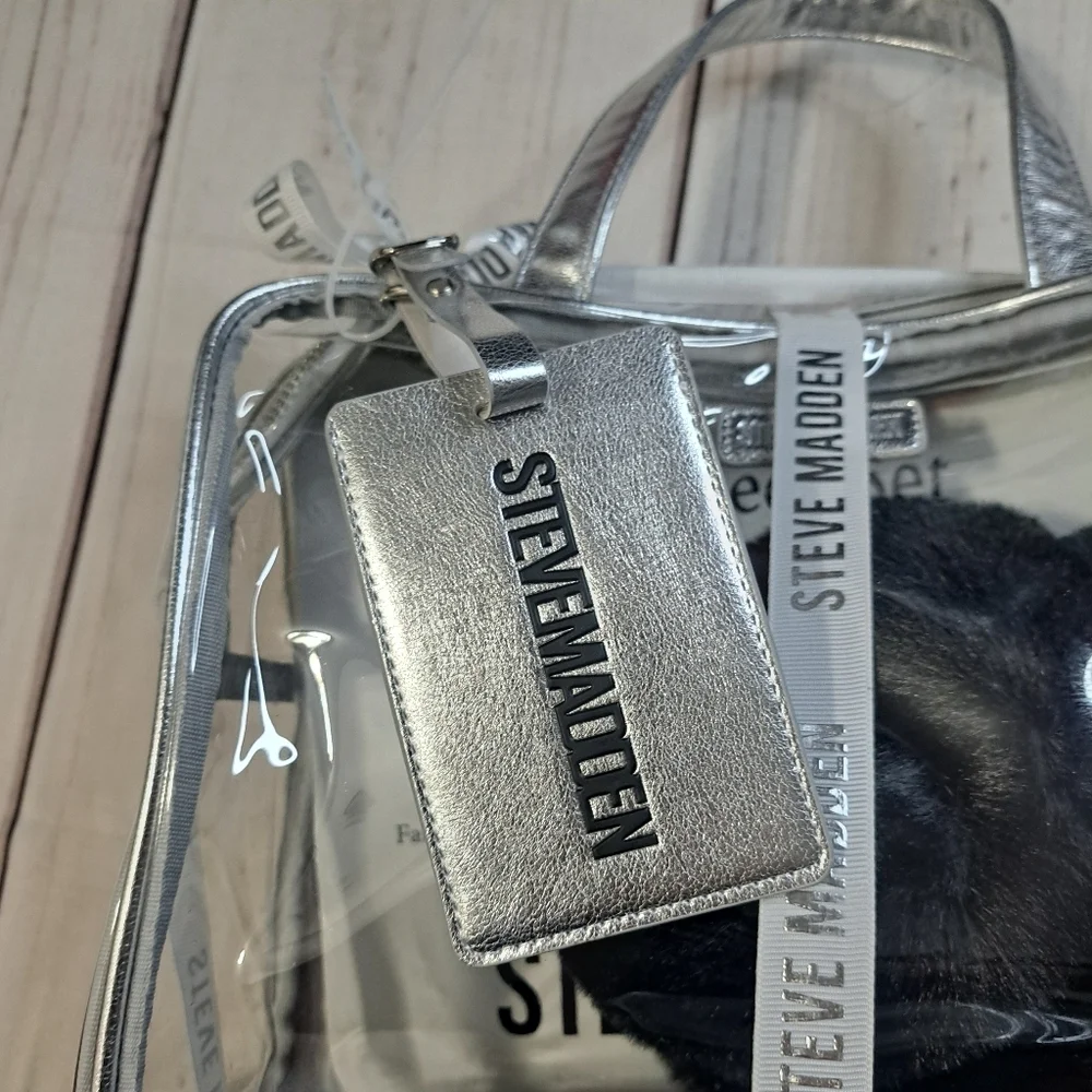 Steve Madden Bag W/ Luggage Tag & Earmuff No Travel Cup 2 FOR 20 SALE